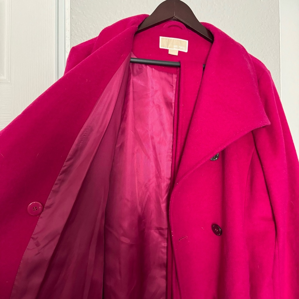 MICHAEL Michael Kors • Coat • Pink • Wool Blend • XL • Fall Winter • Belt - Picture 9 of 14